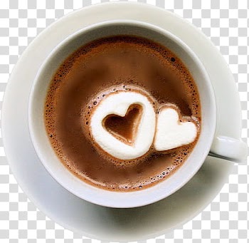Heart Marshmallows And Hot Cocoa Top View transparent background PNG clipart
