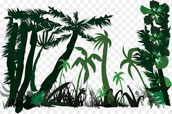 Heart of Darkness Nostromo Lord Jim Under Western Eyes Marlow - Jungle silhouette vector 