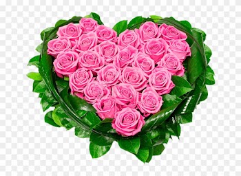 Heart Of Pink Roses Png Clipart Picture - Pink Roses Heart Png