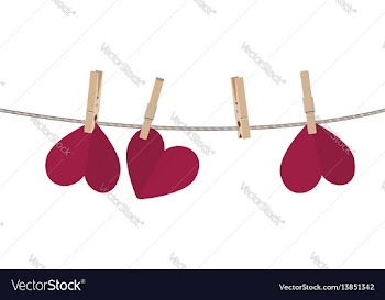 Heart on rope vector image