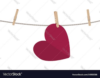 Heart on rope vector image