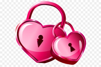 Heart Padlock Clip art - Heart Locks Transparent PNG Clip Art Image 