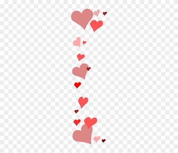 Heart, Page, Love, Border, Pink, Hearts, Valentine - Heart Border Vertical