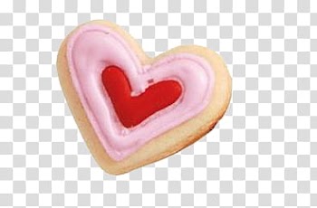 , heart pastry transparent background PNG clipart