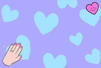 Heart pattern background, blue border | Free PSD - rawpixel
