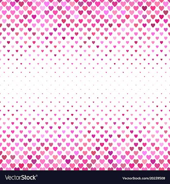 Heart pattern background - love concept graphic vector image