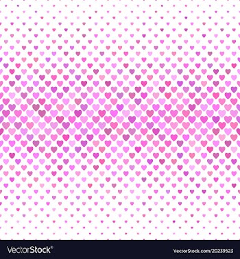 Heart pattern background - love concept graphic vector image