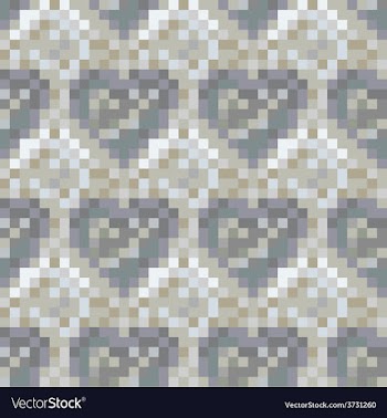 Heart pattern vector image