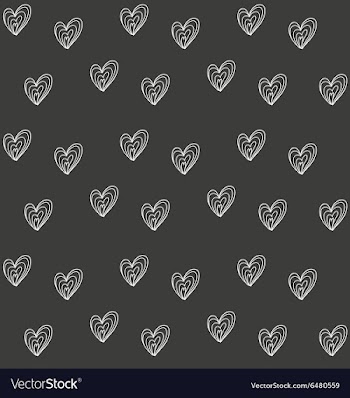 Heart pattern vector image