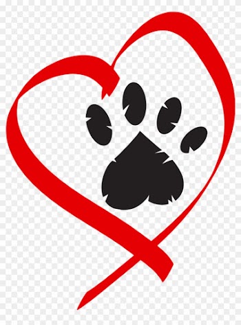 Heart Paw Print Clip Art - Paw Print In Heart Clip Art