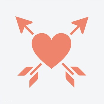 Heart pierced with two arrows graphic illustr.. | Free stock vector - 444713