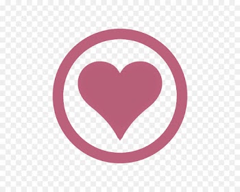 heart pink logo magenta circle