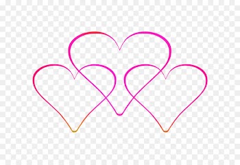 Heart Pink M Clip art Line M-095 -  