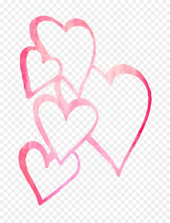 Heart Pink M Valentine's Day Font M-095 -  