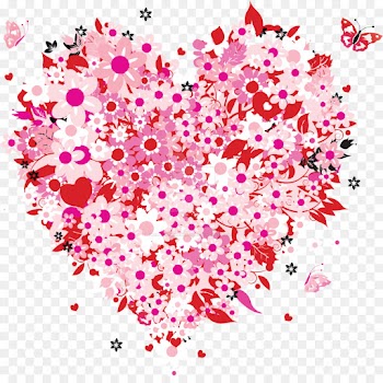 heart pink magenta confetti heart