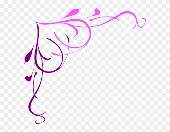 Heart Pink Purple Clip Art - Page Borders Png