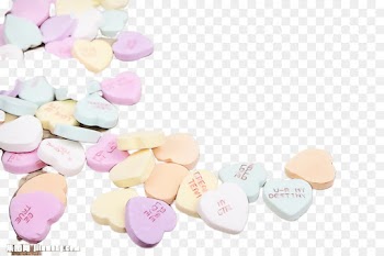 heart pink sweethearts confectionery