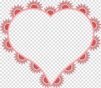 Heart Pixel art Valentine's Day , heart-shaped frame transparent background PNG clipart
