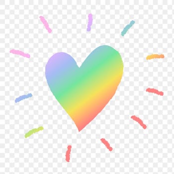 Heart png icon in rainbow, illustration in… | Free stock illustration | High Resolution graphic
