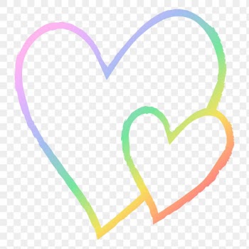 Heart png icon in rainbow, illustration in… | Free stock illustration | High Resolution graphic