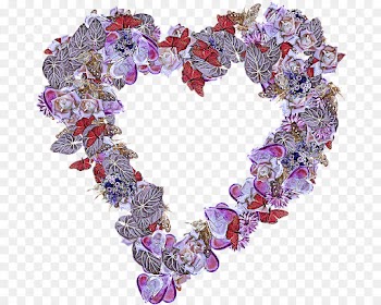 heart purple fashion accessory pink lei
