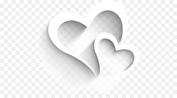 Heart Qixi Festival Valentines Day - White heart-shaped elements 