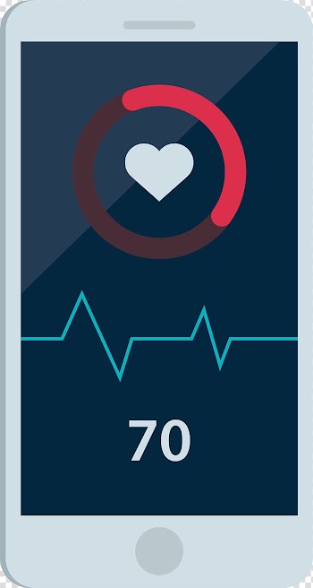 Heart rate Electrocardiography, Smartphone heartbeat test transparent background PNG clipart