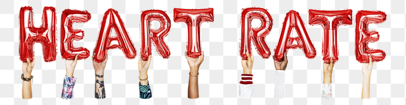 Heart rate word png, hands | Free PNG - rawpixel