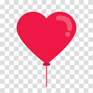 Heart , red heart balloon transparent background PNG clipart