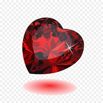 Heart Red - ruby 