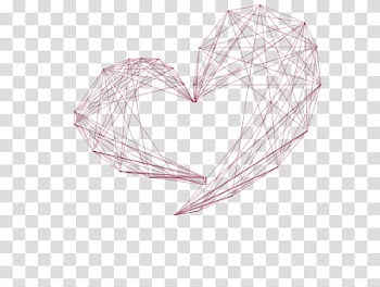 Heart, red string heart transparent background PNG clipart