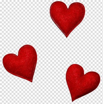 Heart Red, Three hearts transparent background PNG clipart