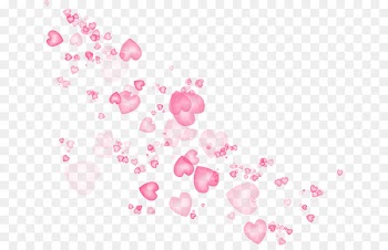 Heart Romance - Pink hearts floating 