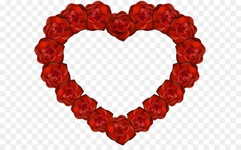 Heart Rose Clip art - Rose Heart PNG Transparent Clip Art 