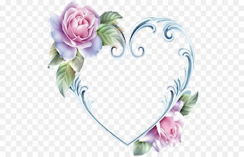 Heart Rose Picture Frames - heart 