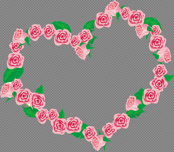 Heart Rose PNG Pic