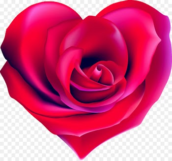 Heart Rose Shape Drawing - heart 