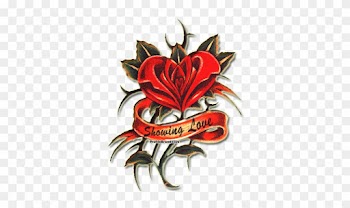 Heart Rose Tattoo - Hearts And Roses Tattoos