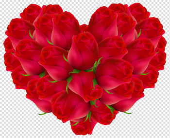 Heart Rose Transparent Background PNG