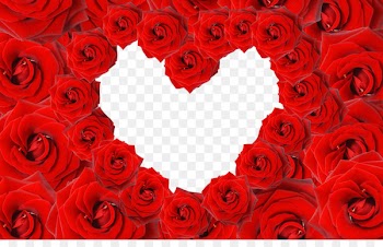 Heart Rose Valentines Day Wallpaper - Rose Love Border 