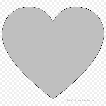 Heart Sewing Hobby Stencil Design - heart 