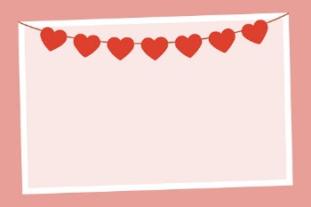 Heart shape decoration frame background, | Free Vector - rawpixel