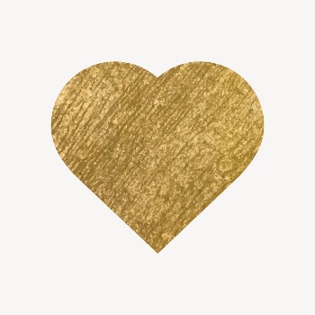 Heart shape icon, gold illustration | Free Icons - rawpixel