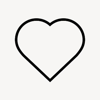 Heart shape line icon, minimal | Free Icons - rawpixel