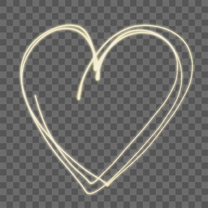 Heart shape long exposures png | Free PNG - rawpixel
