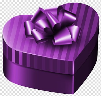 Heart-shape purple gift box illustration, Gift Box Purple , Purple Luxury Gift Box Heart transparent background PNG clipart