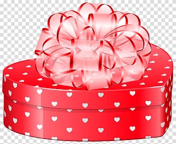 Heart-shape red, white, and grey giftbox, Gift basket Valentine's Day Belgian chocolate Flower bouquet, Valentines Day Heart Gift Box with Bow transparent background PNG clipart