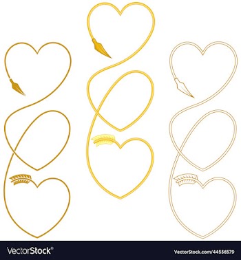 heart shaped arrow design
