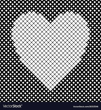 Heart shaped background design from white vector image
