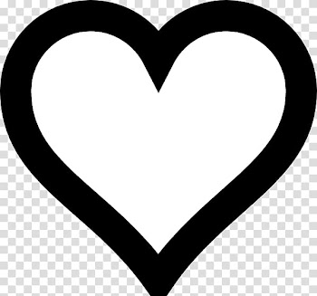 Heart-shaped black and white clip arrt, Silhouette Heart , Heart Silhouette transparent background PNG clipart
